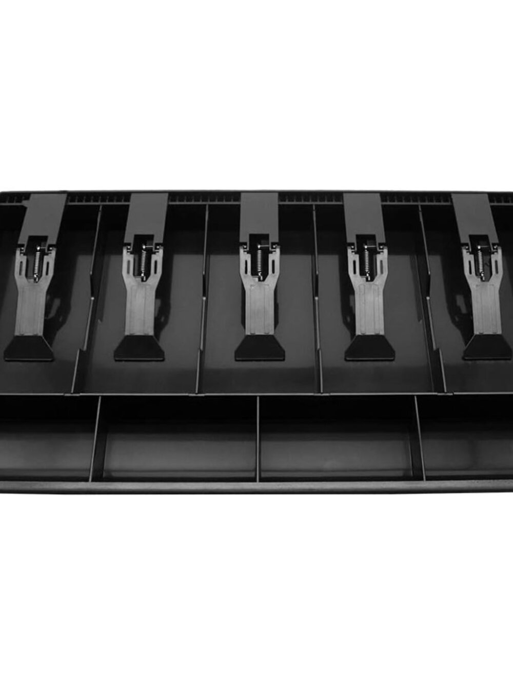 Cash Register Drawer Insert Tray with 5 Bill/4 Coin Compartments for Money Stora